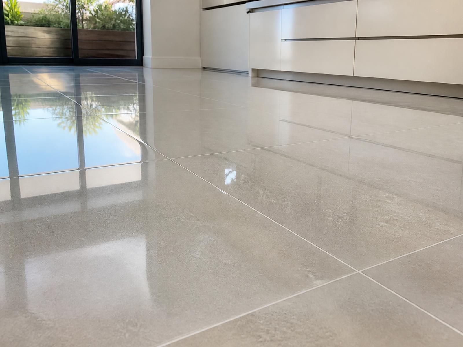 Polished tile and hard floor cleaning results